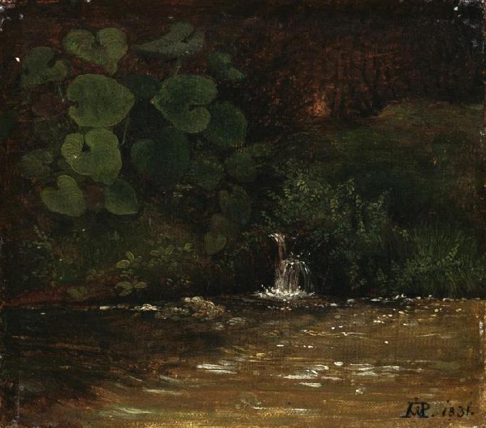 Order Oil Painting Replica In the Forest (study), 1831 by Johann Wilhelm Preyer (1803-1889, Germany) | ArtsDot.com