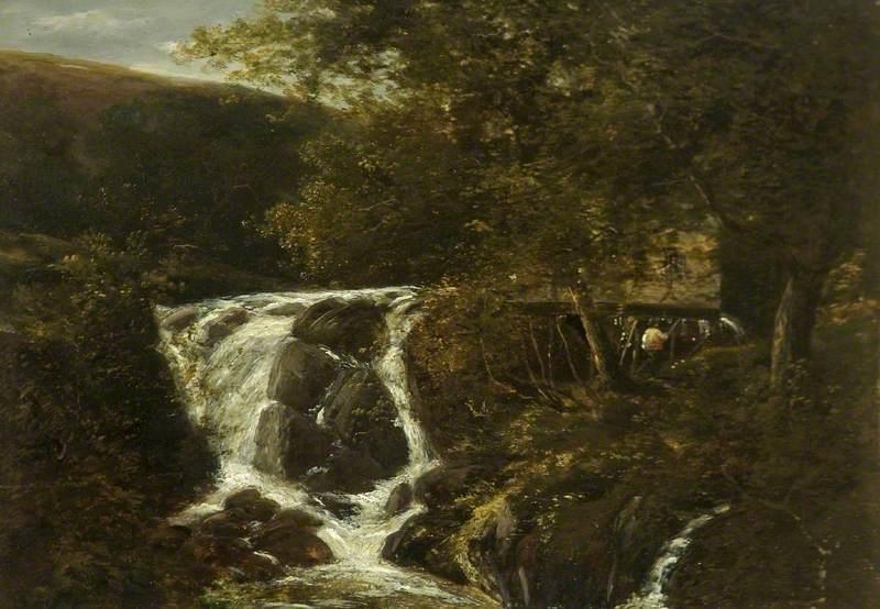 Buy Museum Art Reproductions Landscape with a Waterfall near Norwich, Norfolk, 1819 by John Crome (1768-1821, United Kingdom) | ArtsDot.com