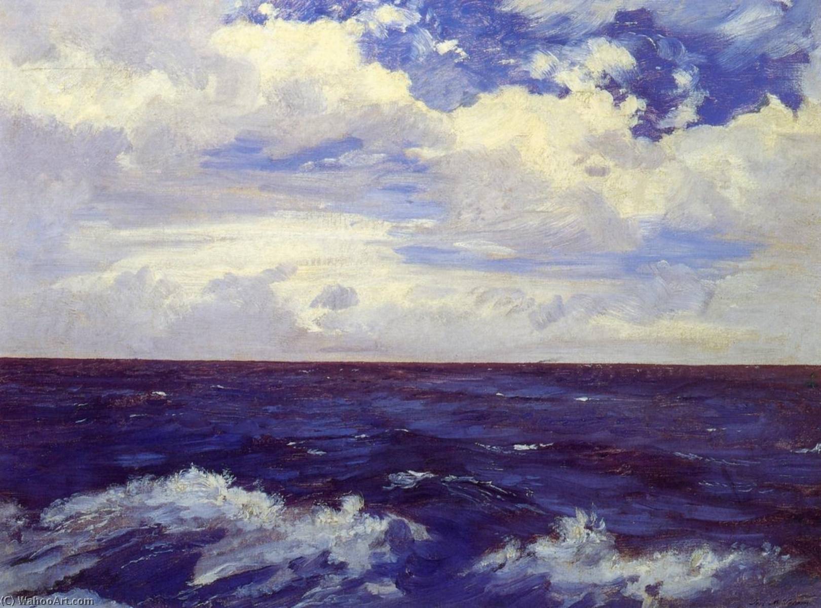 Order Oil Painting Replica Mar Atlántico, 1889 by José María Velasco (1840-1912) | ArtsDot.com