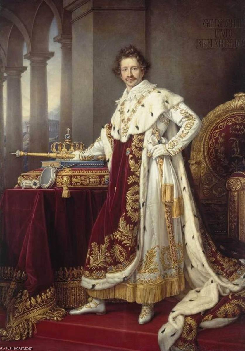 Buy Museum Art Reproductions King Ludwig I in his Coronation Robes, 1826 by Joseph Karl Stieler (1781-1858) | ArtsDot.com