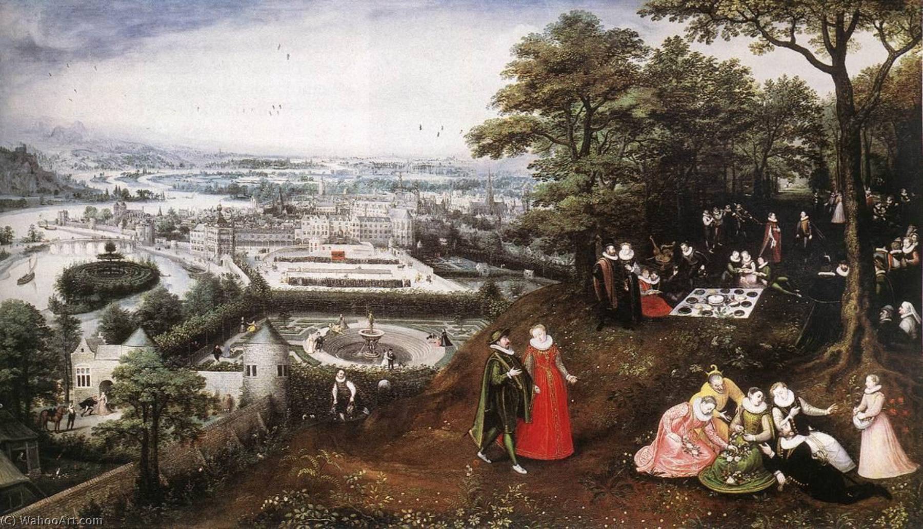 Order Art Reproductions Landscape in Spring, 1587 by Lucas Van Valckenborch I (1535-1597) | ArtsDot.com