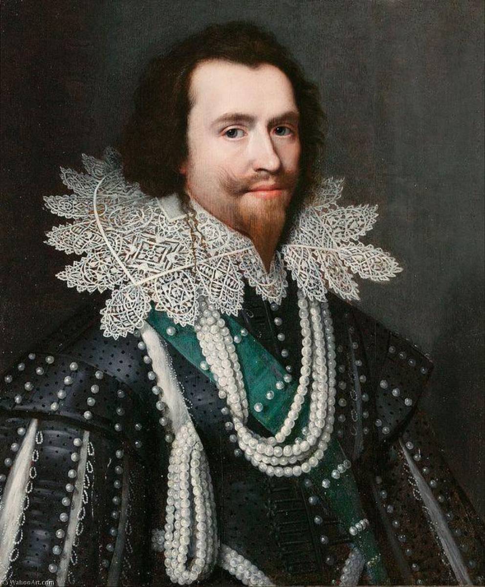 Buy Museum Art Reproductions George Villiers, Duke of Buckingham, 1626 by Michiel Jansz Van Mierevelt (1566-1641, Netherlands) | ArtsDot.com