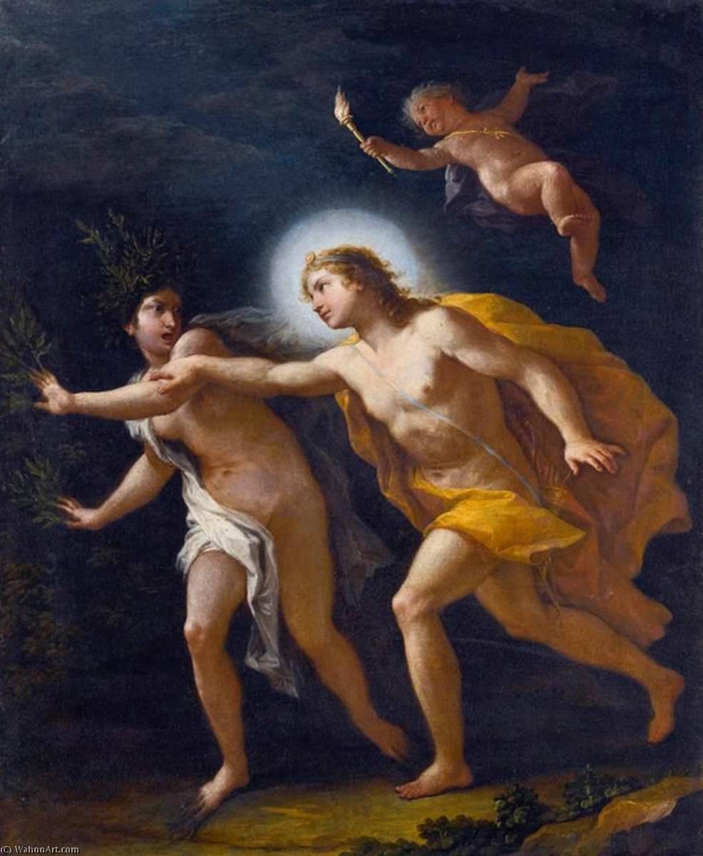 Order Paintings Reproductions Apollo and Daphne, 1702 by Paolo De Matteis | ArtsDot.com