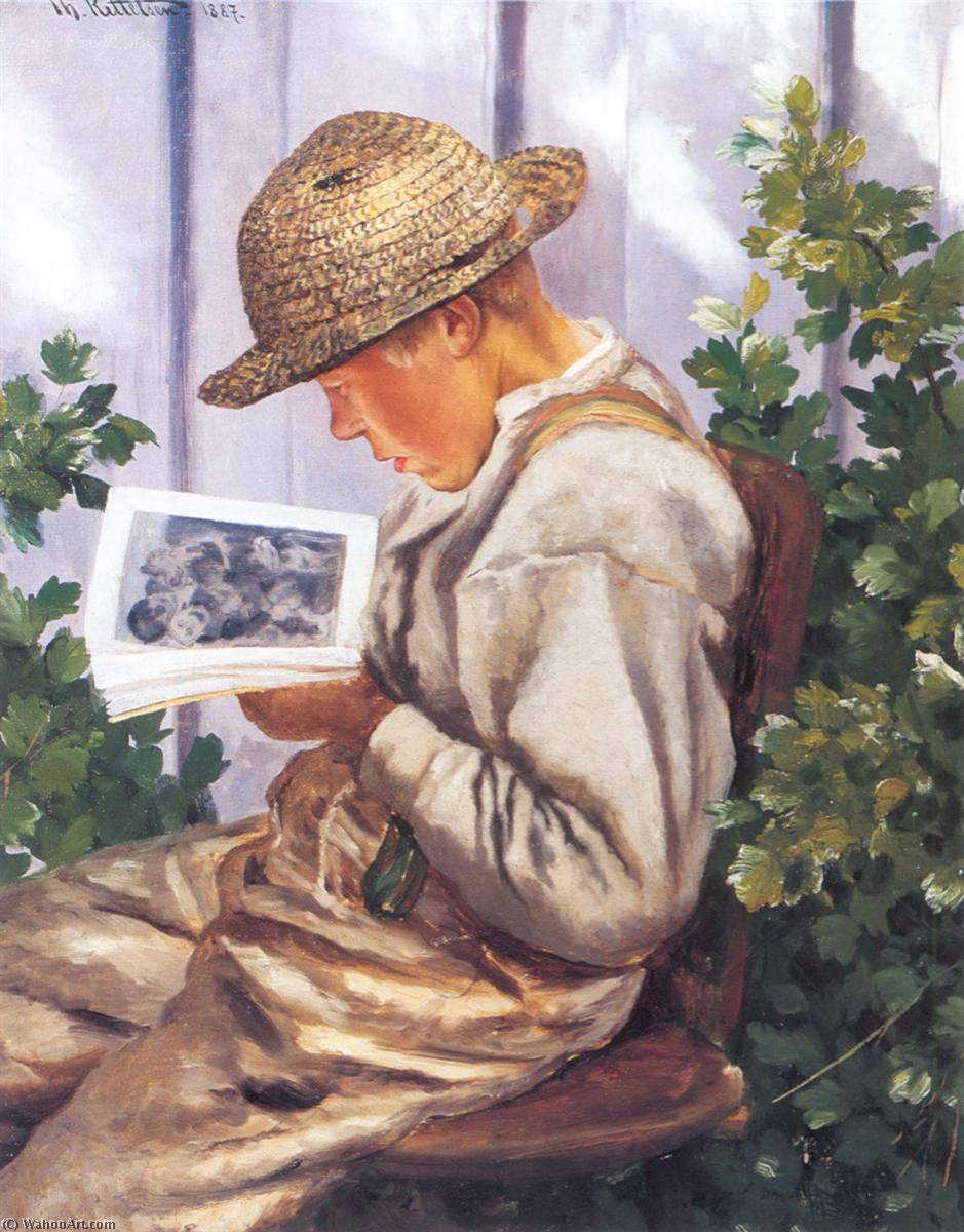 Buy Museum Art Reproductions Kristian Hjerteknuser by Theodor Kittelsen (1857-1914) | ArtsDot.com