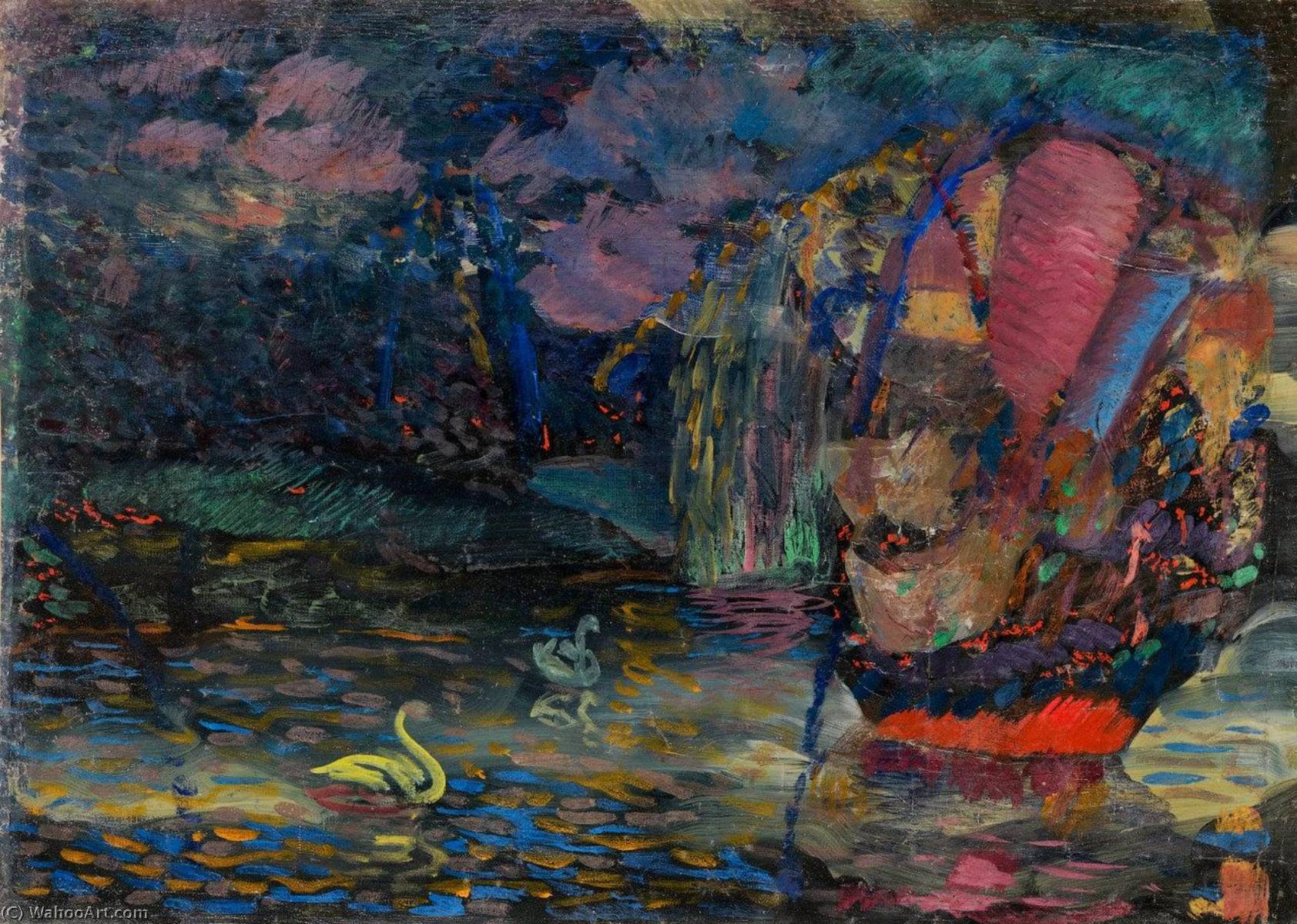 Order Art Reproductions Fairy Lake by Vladimir Davidovich Baranov Rossine (1888-1944) | ArtsDot.com