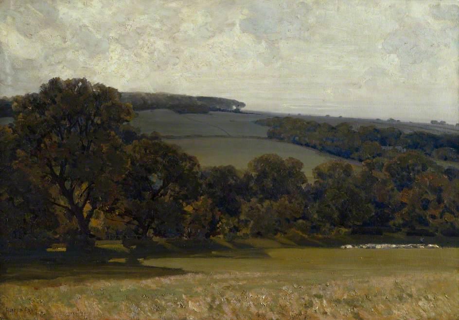 Buy Museum Art Reproductions Evening in the Cotswolds, 1913 by Alfred East (1844-1913) | ArtsDot.com