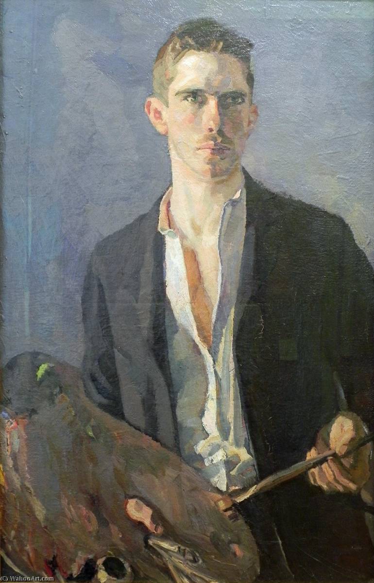 Buy Museum Art Reproductions Self portrait, 1908 by Albert Weisgerber (1878-1915) | ArtsDot.com