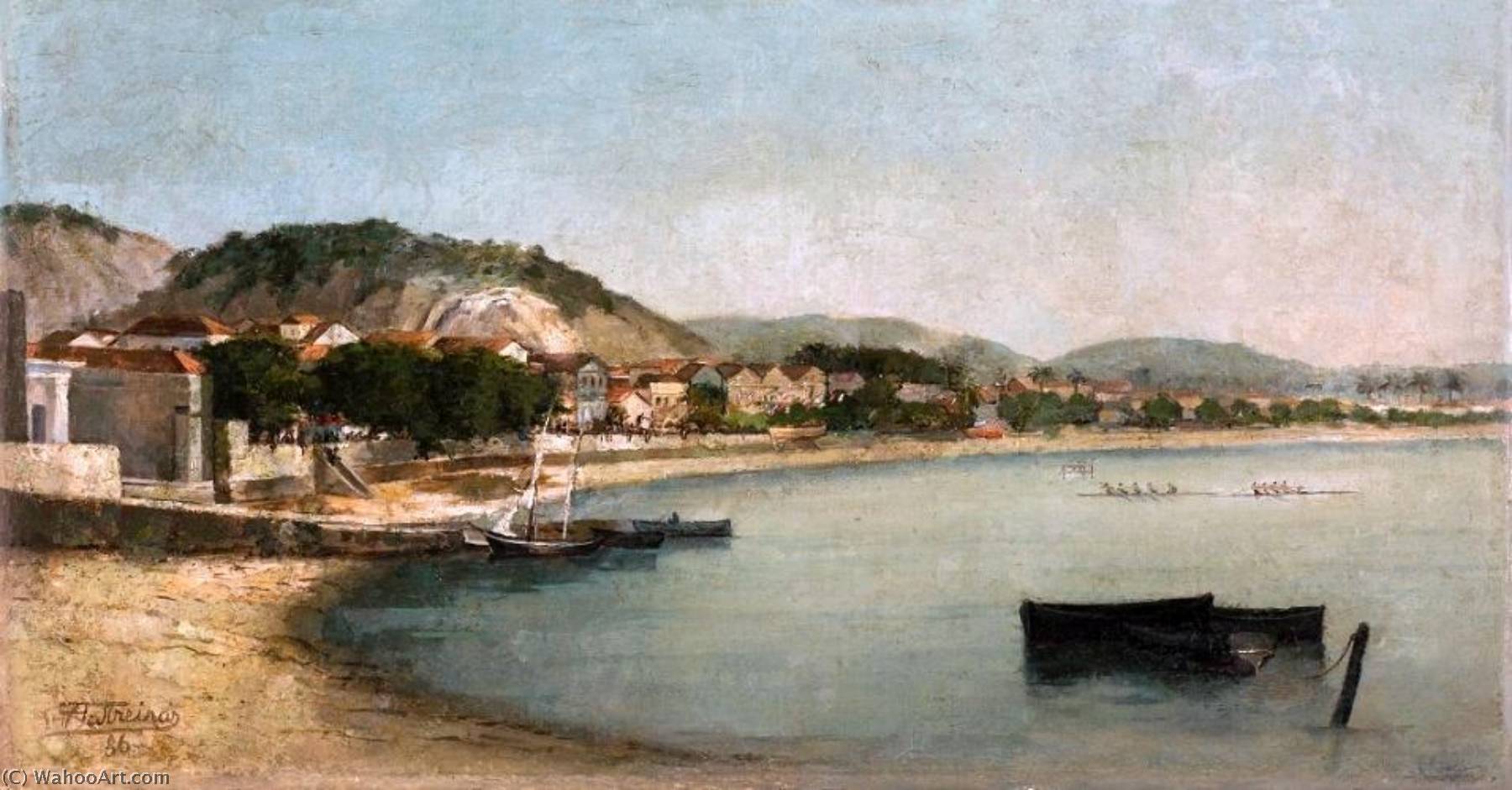 Buy Museum Art Reproductions Botafogo Beach in day of regatta, 1886 by Antonio Parreiras (1860-1937) | ArtsDot.com