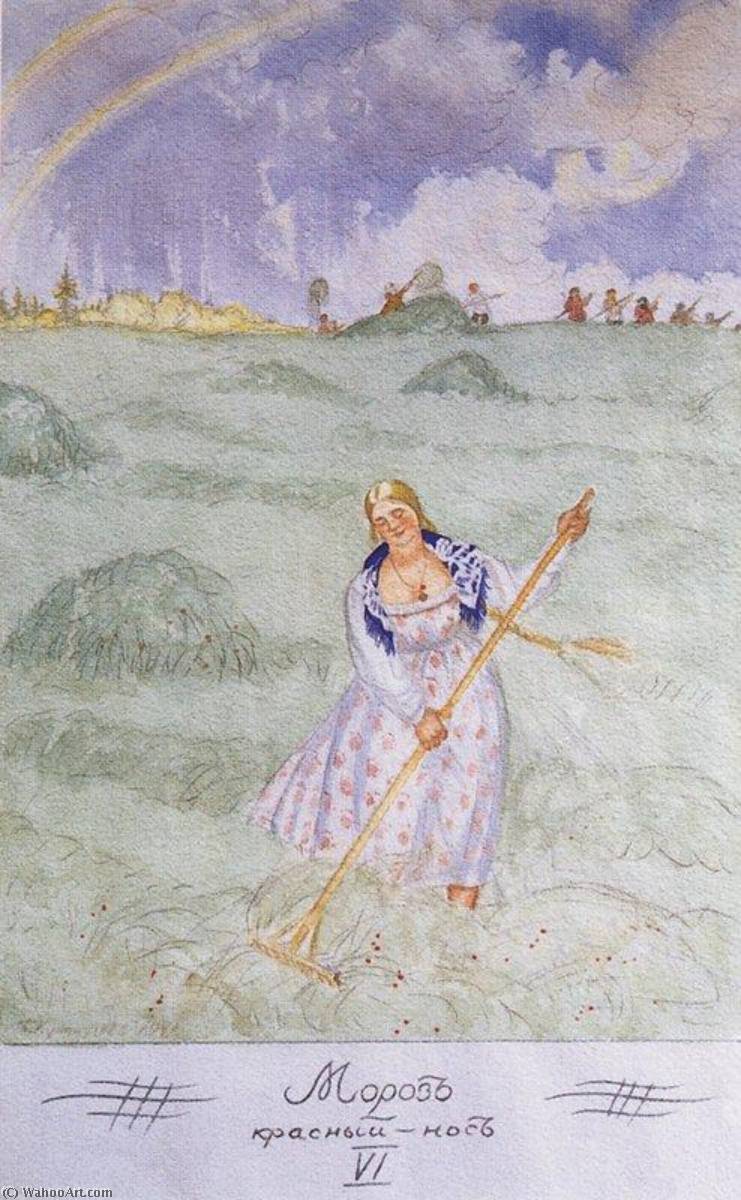 Ordinare Riproduzioni Di Belle Arti Il Haymaker, 1921 di Boris Mikhaylovich Kustodiev | ArtsDot.com