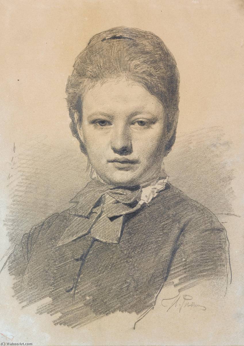 Order Oil Painting Replica Portrait of Sofia Repina by Ilya Yefimovich Repin (1844-1930, Russia) | ArtsDot.com