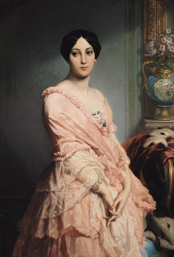 Buy Museum Art Reproductions Madame Edouard Louis Dubufe by Claude Marie Paul Dubufe (1790-1864) | ArtsDot.com
