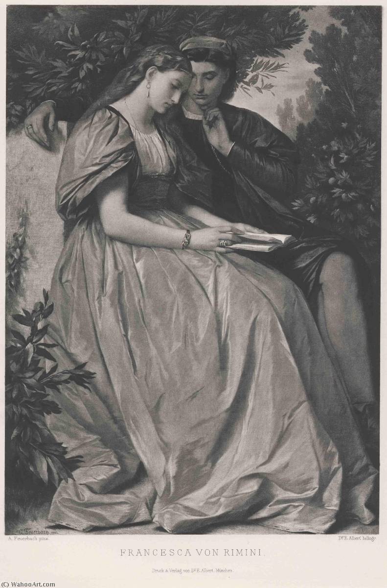 Order Paintings Reproductions Francesca von Rimini by Anselm Feuerbach (1829-1880) | ArtsDot.com