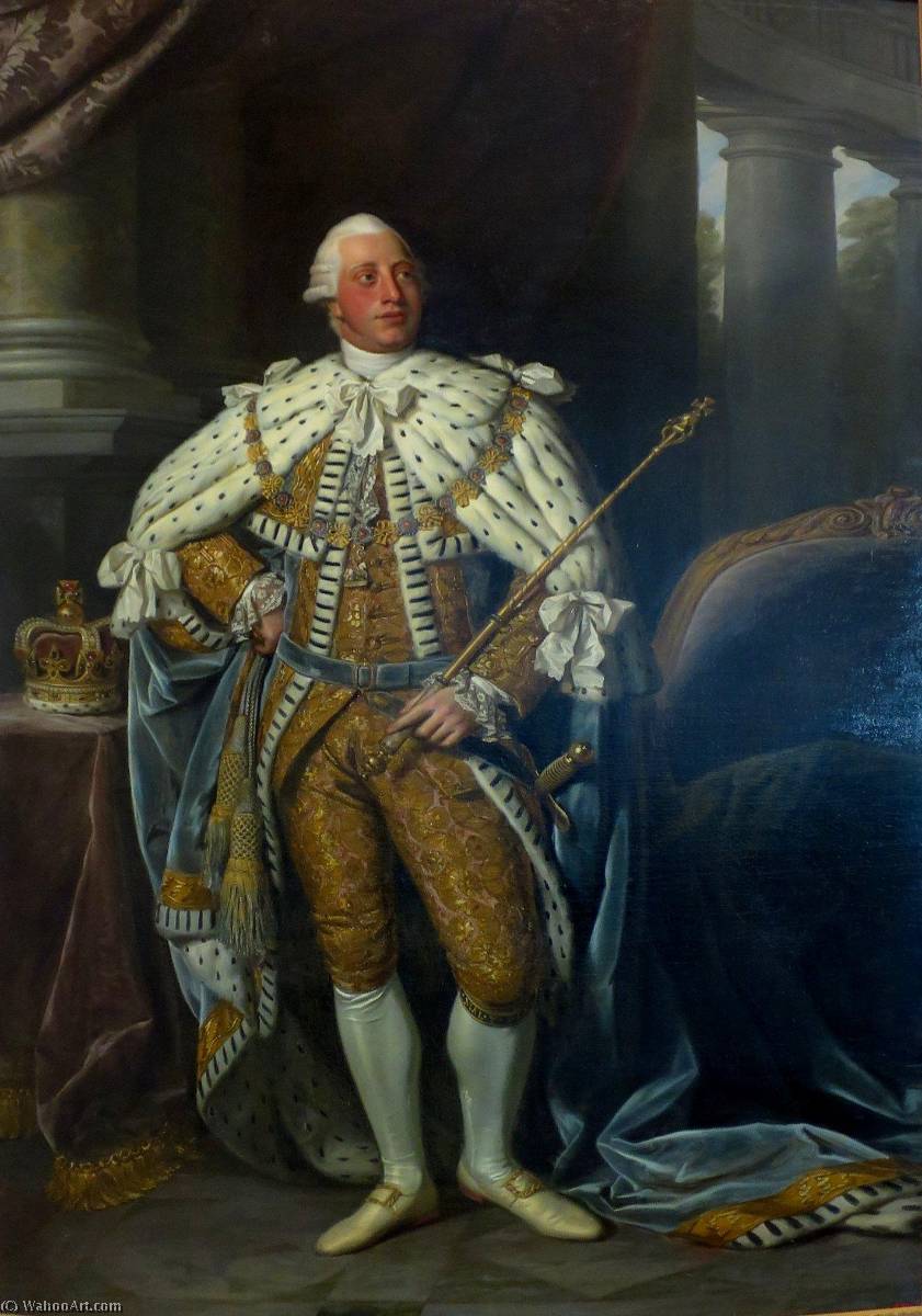 Order Oil Painting Replica King George III, 1773 by Nathaniel Dance-Holland | ArtsDot.com