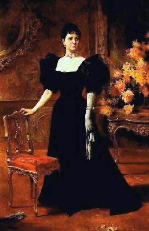 Order Art Reproductions Portrait of María Ibarra de Matos, 1895 by Arturo Michelena (1863-1898, Venezuela) | ArtsDot.com
