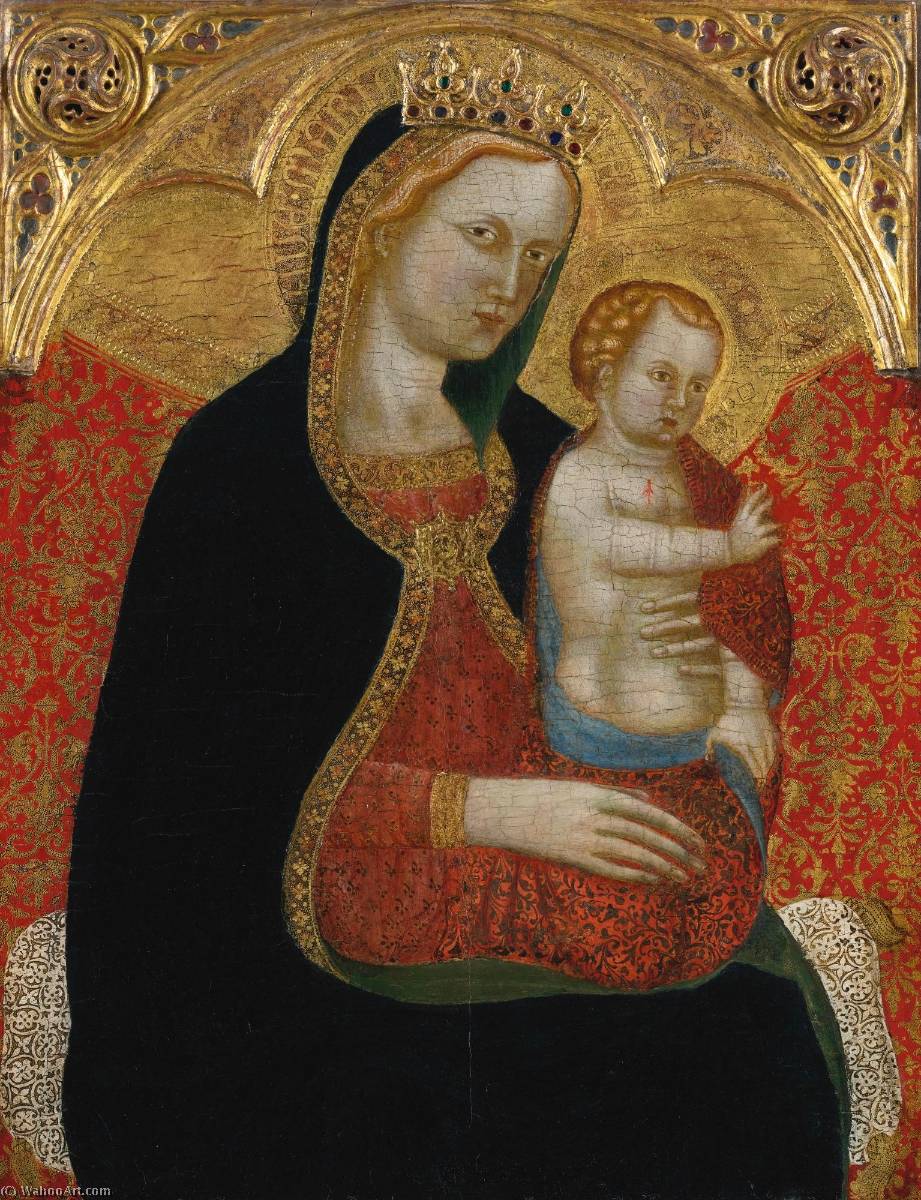 Order Art Reproductions Madonna and Child by Cecco Di Pietro (1330-1402) | ArtsDot.com