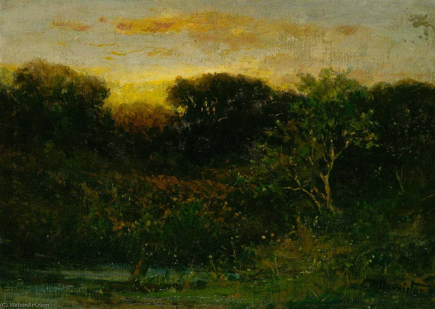 Order Art Reproductions Sunrise by Edward Mitchell Bannister (1828-1901, Canada) | ArtsDot.com
