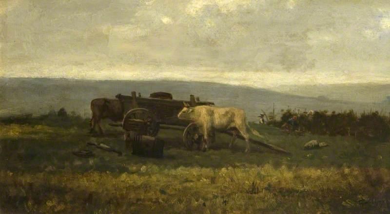 Order Paintings Reproductions Landscape with Cattle, 1866 by Charles François Daubigny (1817-1878, France) | ArtsDot.com