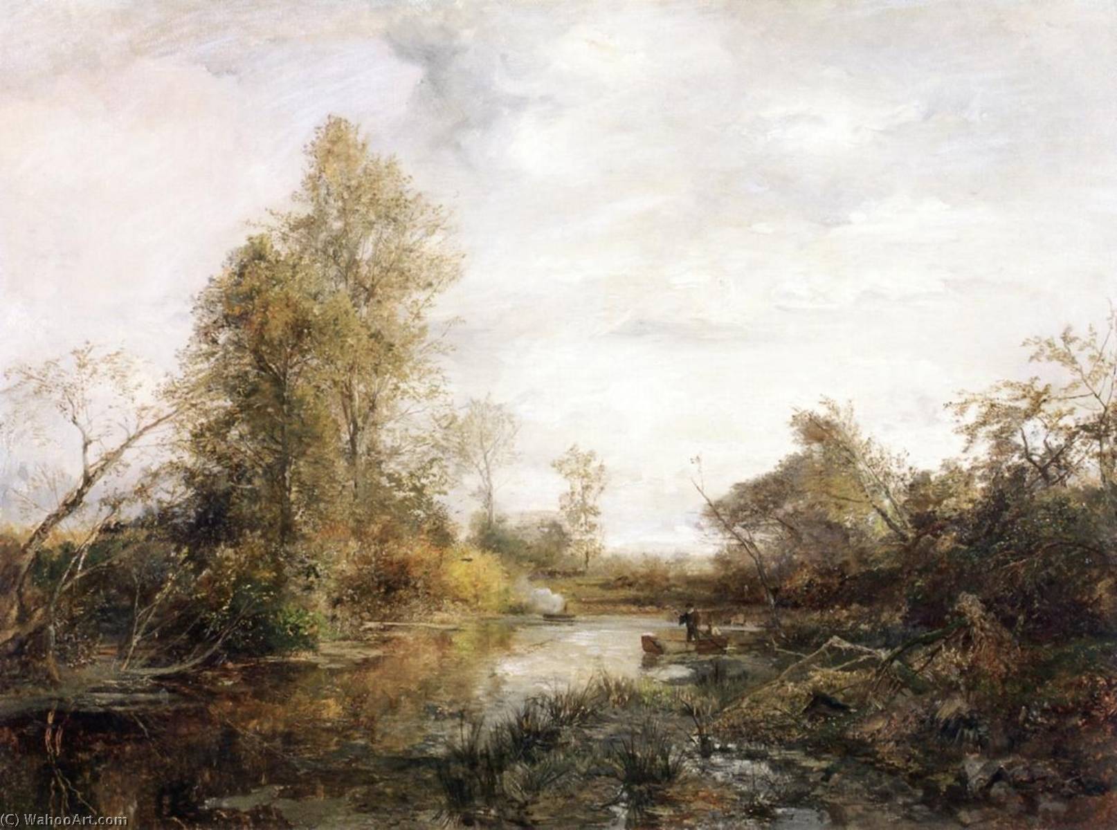 Order Art Reproductions Duck Hunting in the Prater, 1881 by Emil Jacob Schindler (1842-1892) | ArtsDot.com