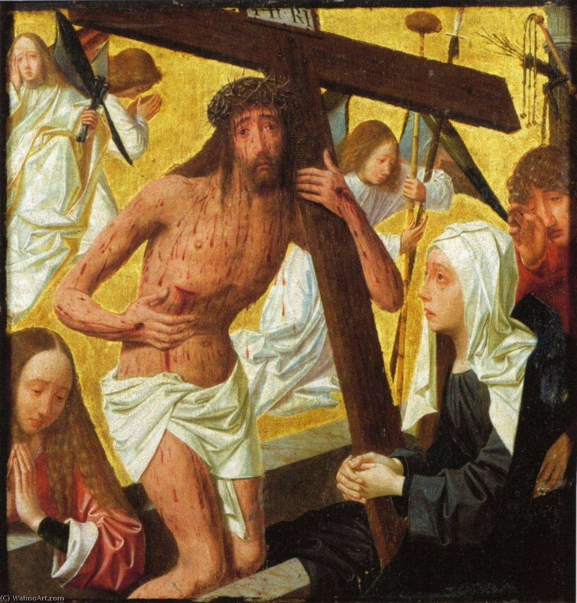 Order Art Reproductions Man of Sorrows, 1486 by Geertgen Tot Sint Jans (1460-1490, Netherlands) | ArtsDot.com