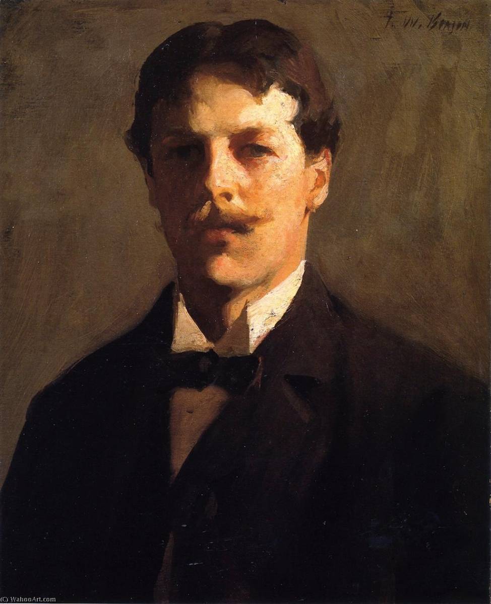 Order Paintings Reproductions Self portrait, 1898 by Frank Weston Benson (1862-1951, United States) | ArtsDot.com