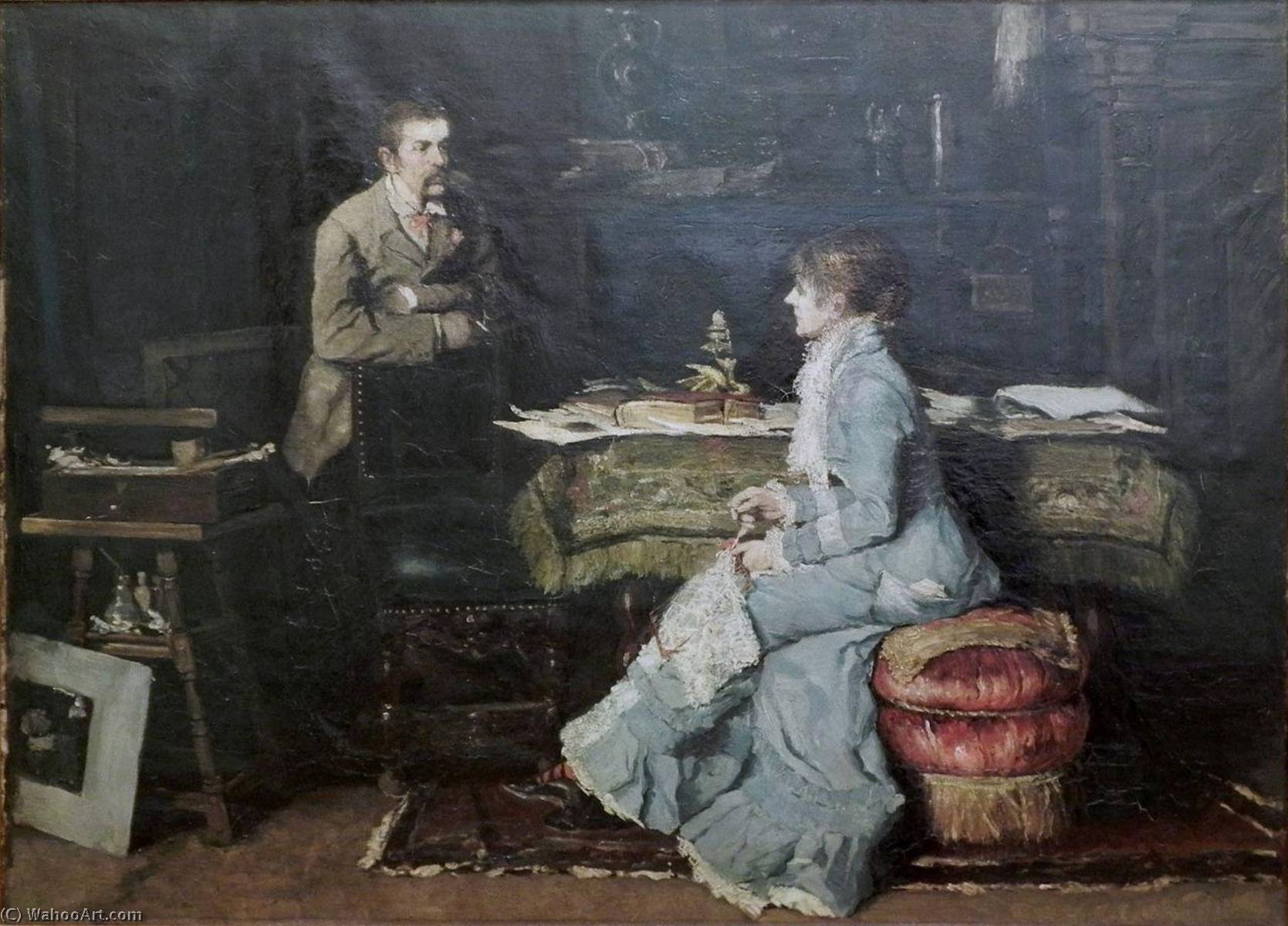 Order Art Reproductions In the Studio, 1881 by Fritz Von Uhde (1848-1911) | ArtsDot.com