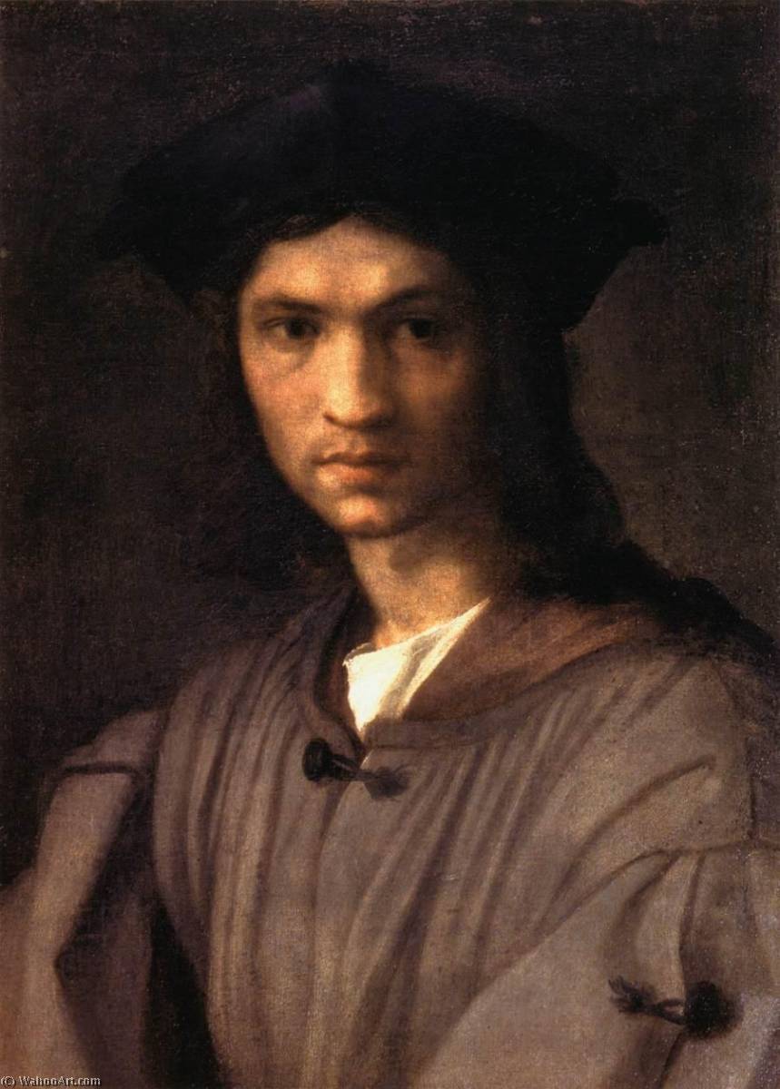 Order Oil Painting Replica Portrait of Baccio Bandinelli by Andrea Del Sarto (1486-1530, Italy) | ArtsDot.com