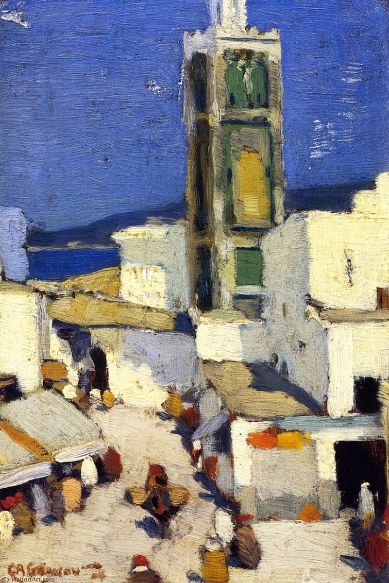 顺序 畫複製 摩洛哥大清真寺。, 1904 通过 Clarence Alphonse Gagnon (1881-1942, Canada) | ArtsDot.com