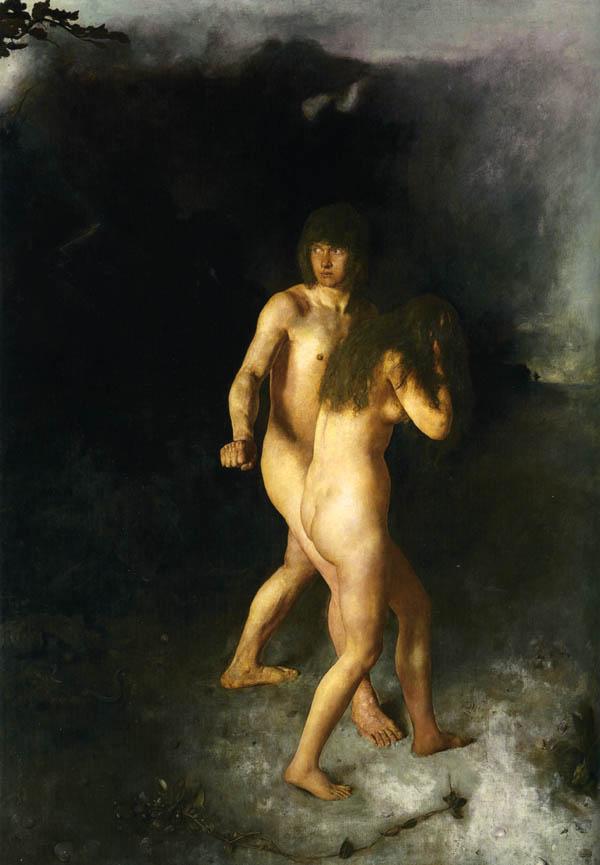 Buy Museum Art Reproductions Adam and Eve, 1877 by Hans Heyerdahl (1857-1913) | ArtsDot.com