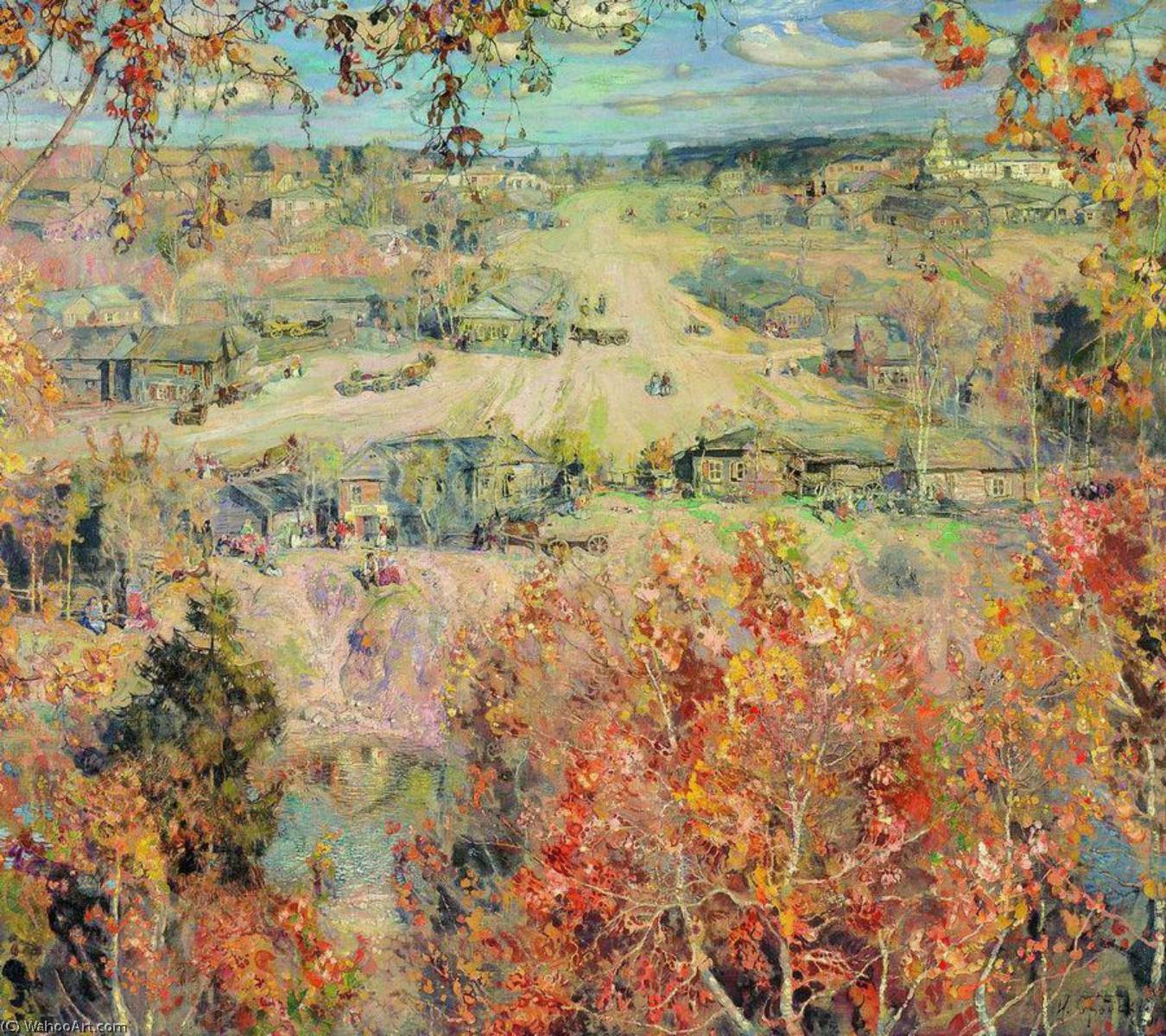 Order Paintings Reproductions Golden Autumn, 1913 by Isaak Brodsky (1883-1939) | ArtsDot.com