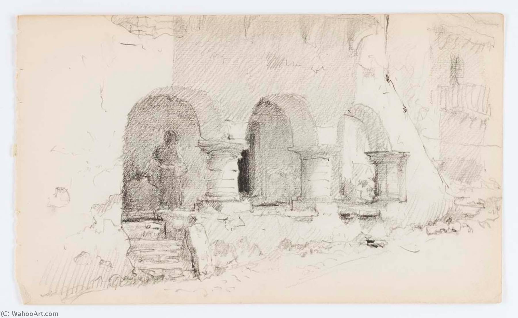 Order Paintings Reproductions Untitled (Three Arches) by Howard Russell Butler (1856-1934) | ArtsDot.com