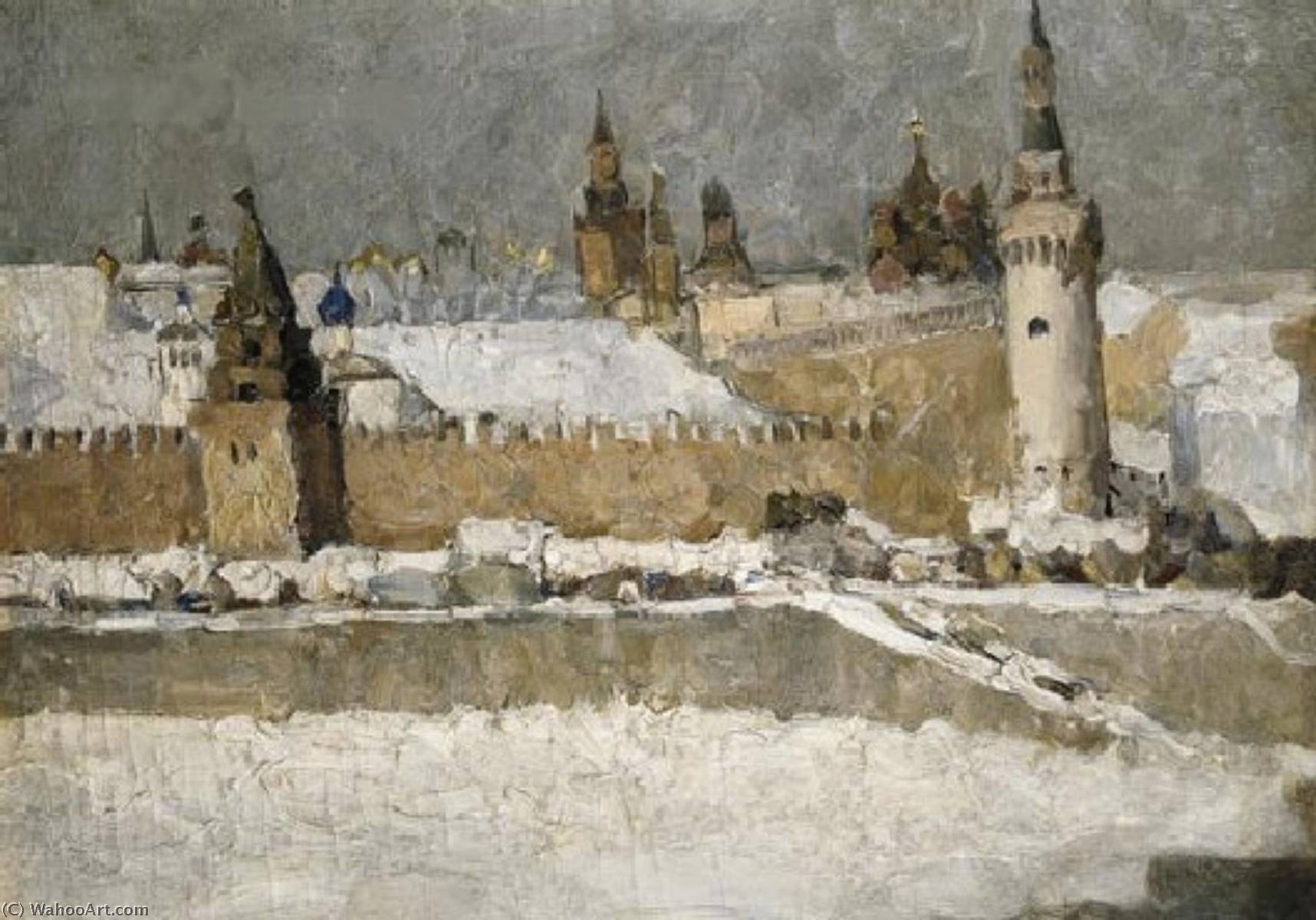 Order Art Reproductions Kremlin in winter by Ilya Ivanovich Mashkov (1881-1944) | ArtsDot.com
