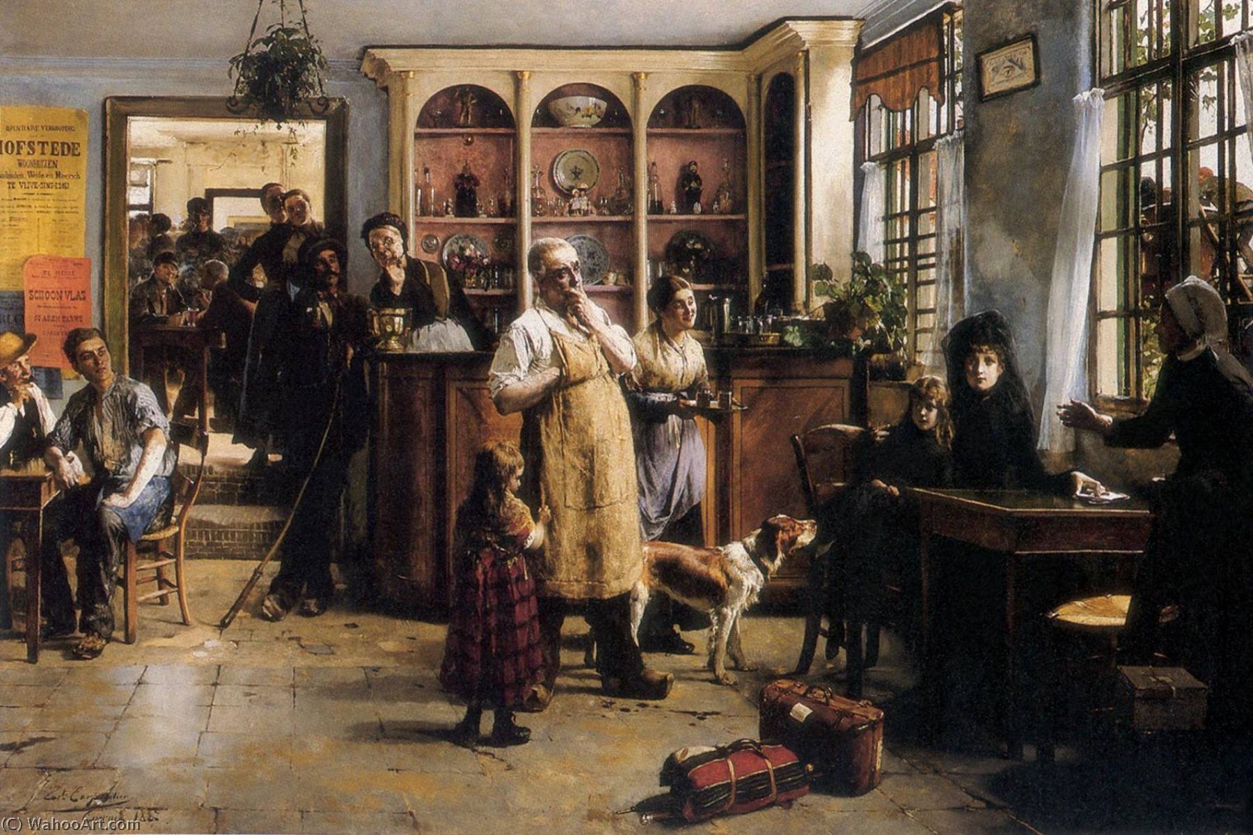 顺序 藝術再現 法兰西岛 荷兰 德·弗雷姆德林根英语 外国人, 1887 通过 Evariste Carpentier (1845-1922, Belgium) | ArtsDot.com