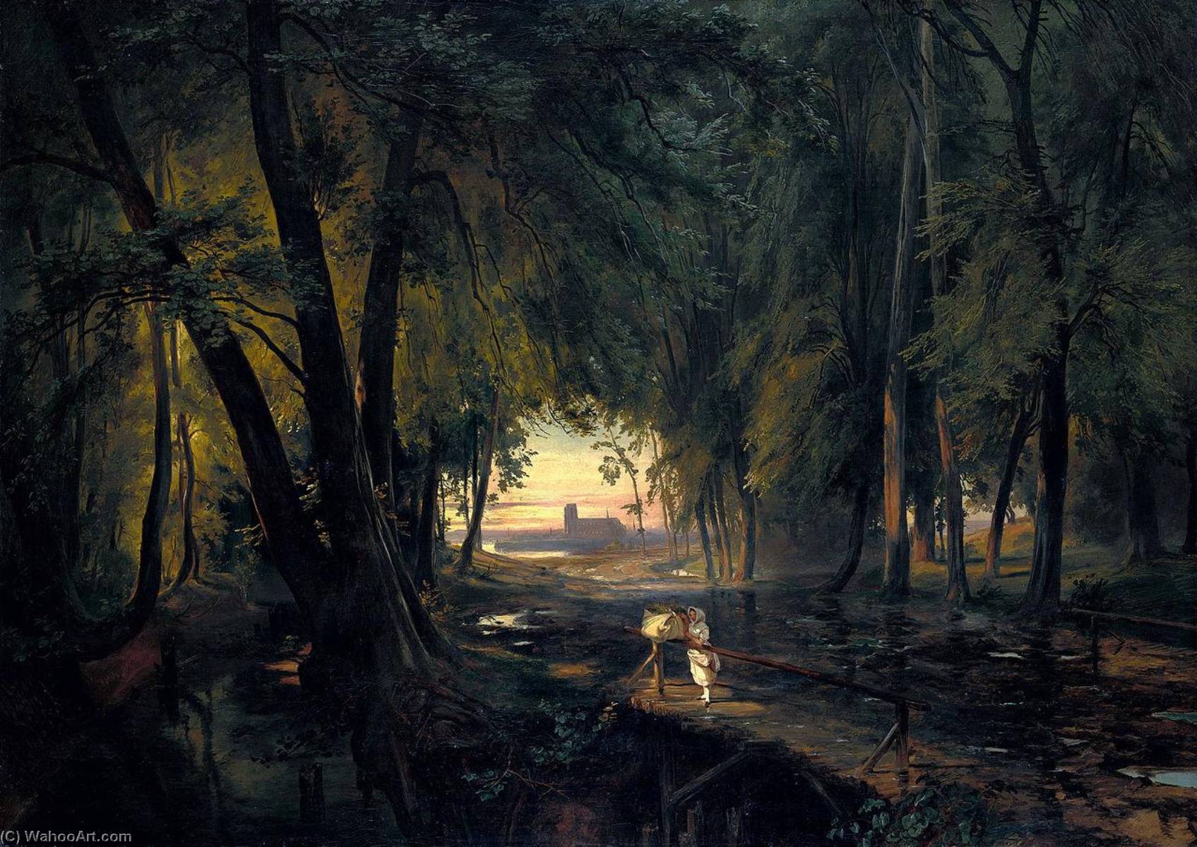 Order Oil Painting Replica Forest path near Spandau, 1835 by Karl Blechen | ArtsDot.com