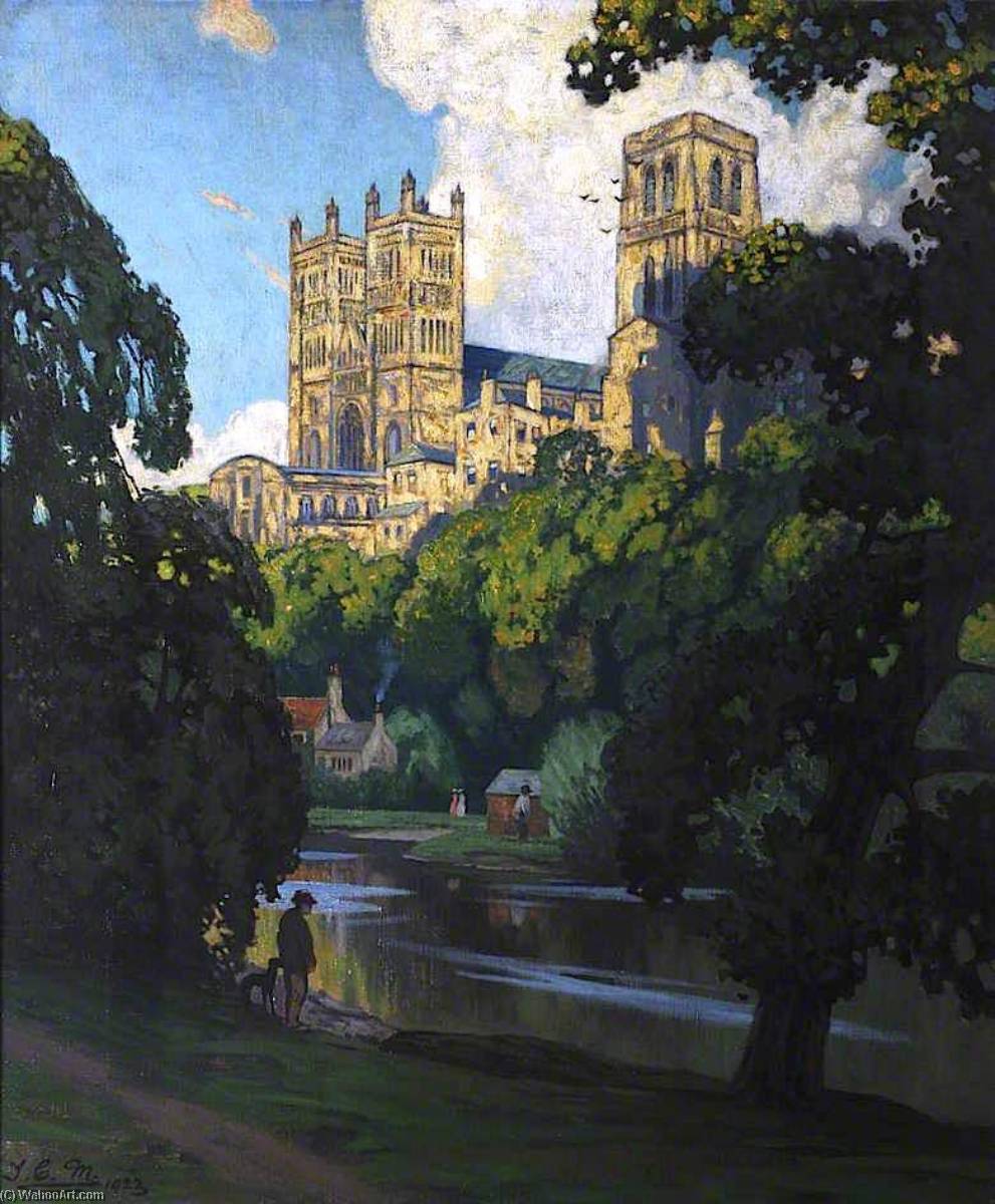 Buy Museum Art Reproductions Durham Cathedral, 1923 by Thomas Corsan Morton (1859-1928) | ArtsDot.com