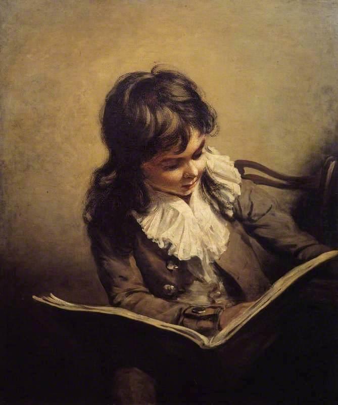 Buy Museum Art Reproductions A Boy Reading, 1795 by Ramsay Richard Reinagle (1775-1862, United Kingdom) | ArtsDot.com