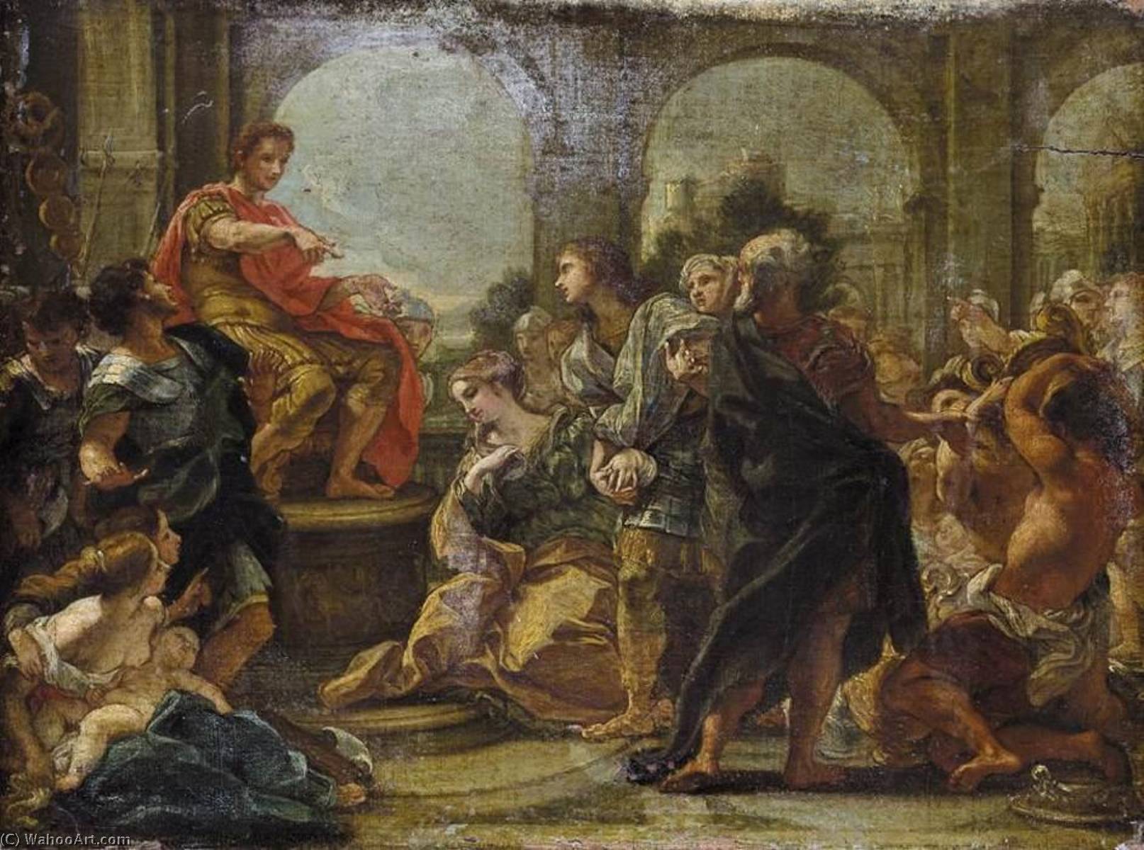 Order Paintings Reproductions The Continence of Scipio, 1687 by Giovanni Battista Gaulli (Baciccio) | ArtsDot.com