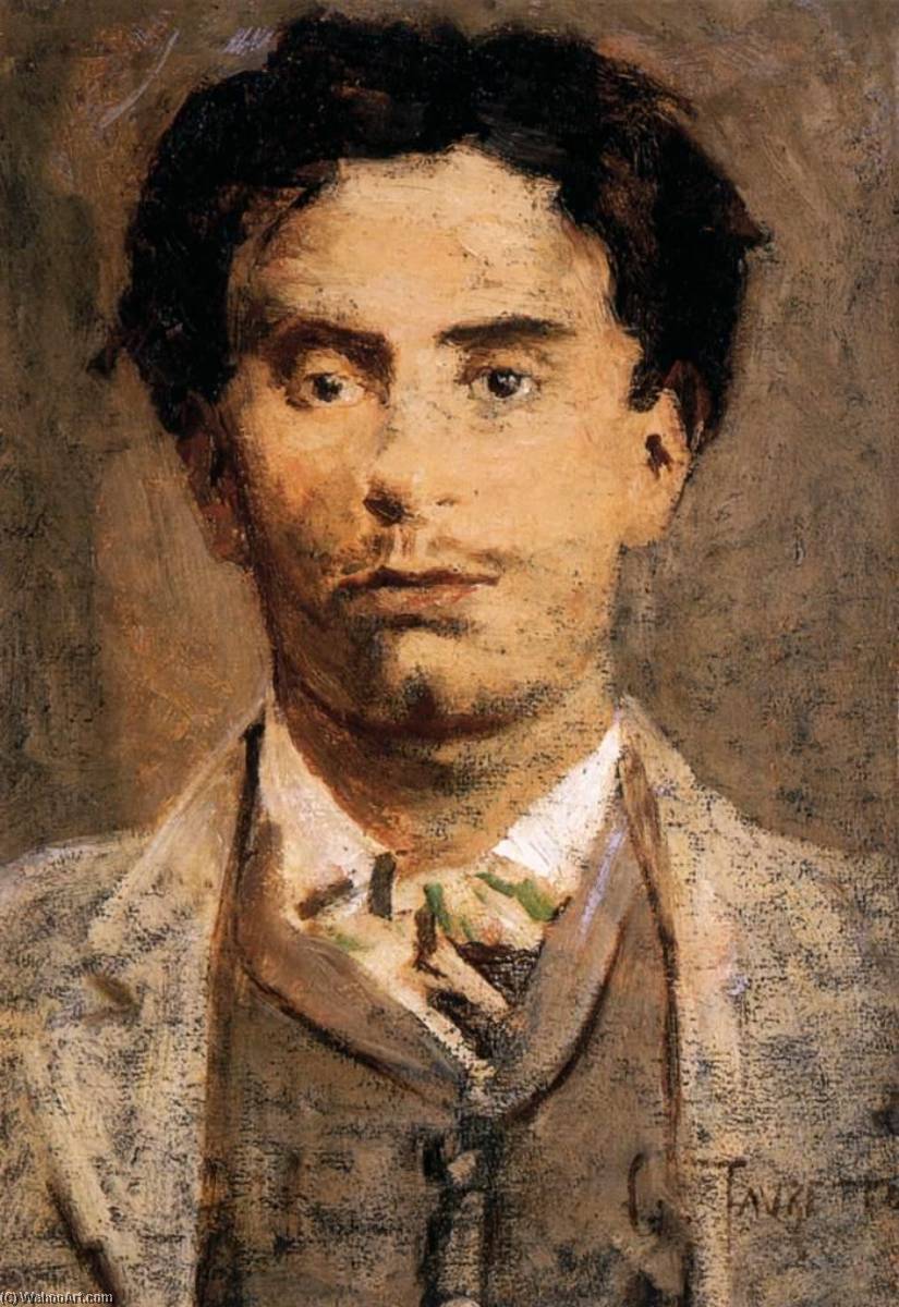 Order Oil Painting Replica Self Portrait by Giacomo Favretto (1849-1887) | ArtsDot.com