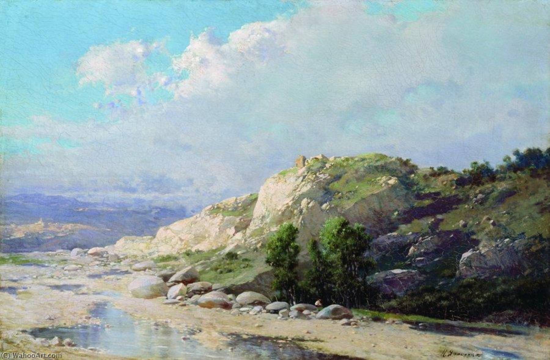 Acheter Reproductions D'art De Musée Un paysage de montagne de Nikolai Aleksandrovich Yaroshenko (1846-1898, Ukraine) | ArtsDot.com