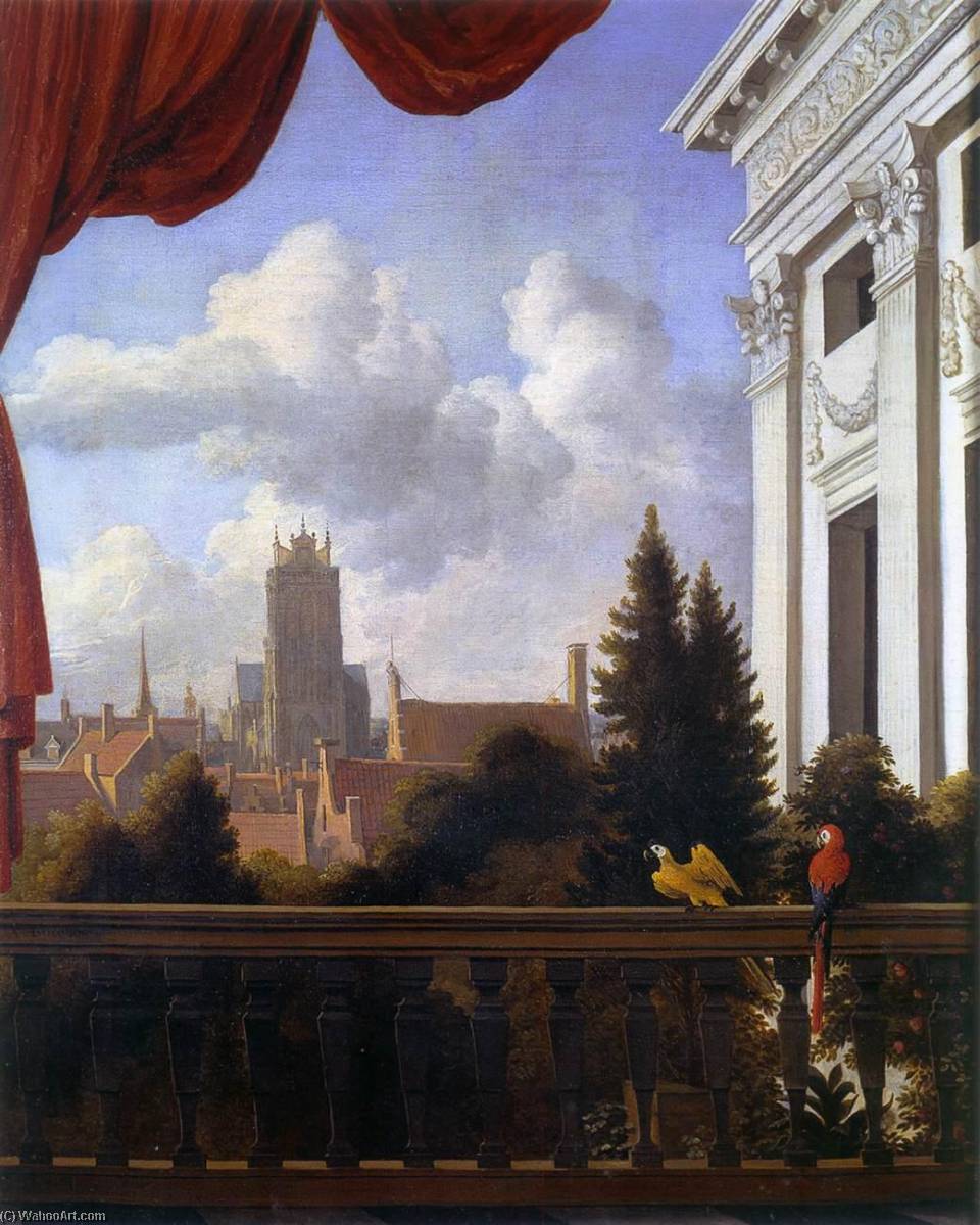 Obter Gravura De Qualidade De Museu Vista de Dordrecht com o Trippenhuis, 1662 por Allaert Van Everdingen (1621-1675) | ArtsDot.com