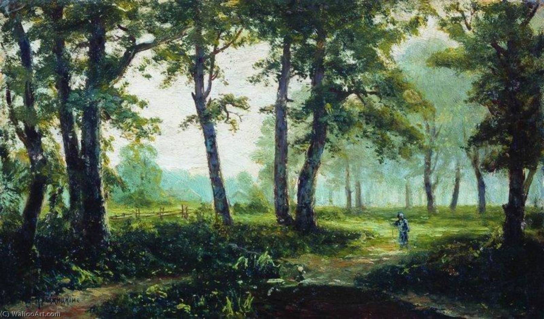 Buy Museum Art Reproductions Landscape Study by Konstantin Yakovlevich Kryzhitsky (1858-1911) | ArtsDot.com
