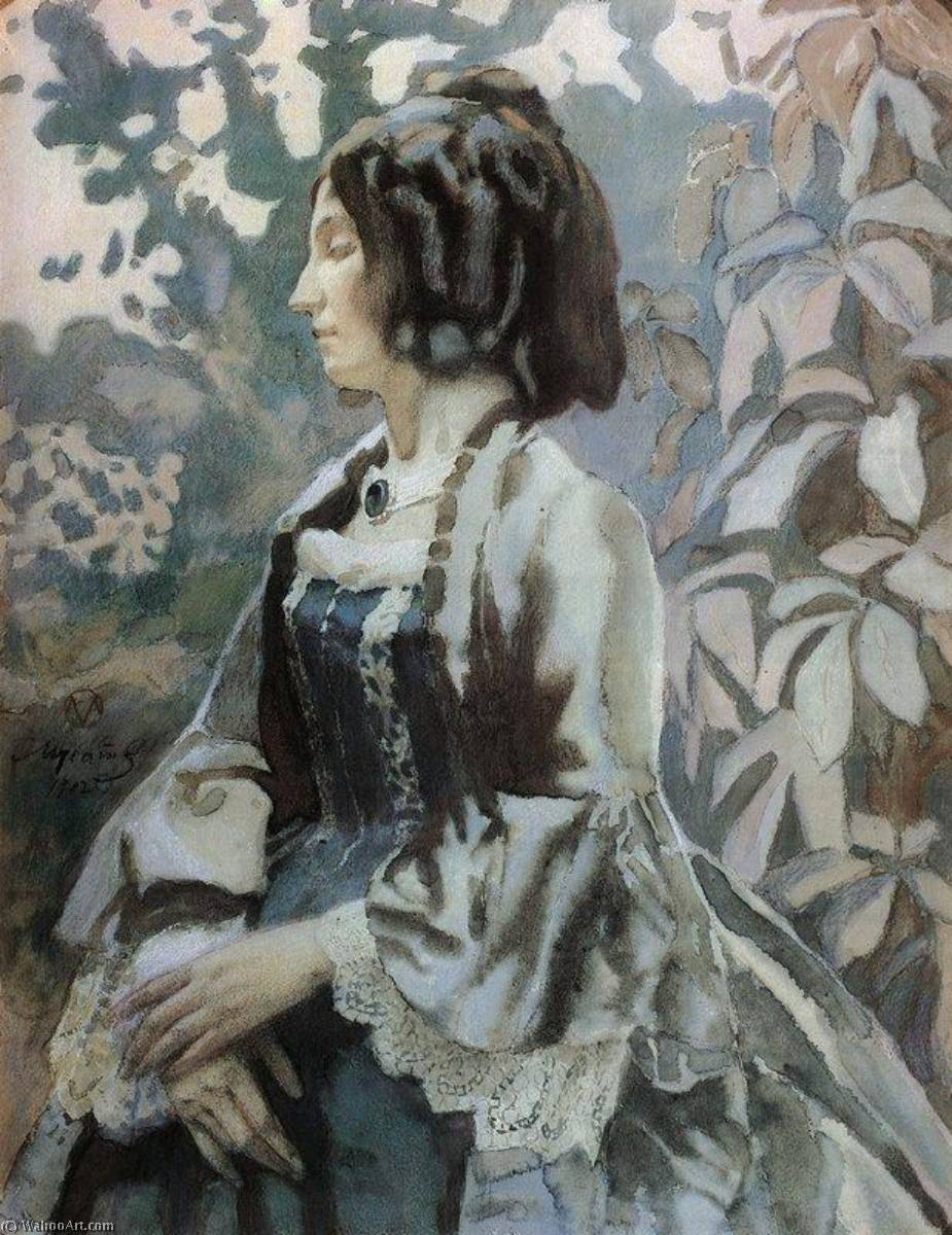 Buy Museum Art Reproductions Lady in Blue, 1902 by Viktor Elpidiforovich Borisov Musatov (1870-1905) | ArtsDot.com