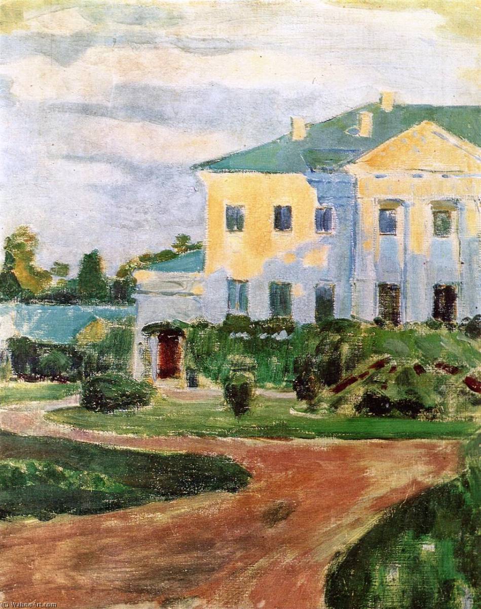 Order Art Reproductions Manor House at Zubrilovka, 1903 by Viktor Elpidiforovich Borisov Musatov (1870-1905) | ArtsDot.com