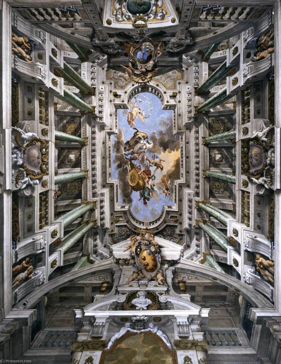 Order Art Reproductions Ceiling of the Udienza Privata, 1640 by Angelo Michele Colonna (1604-1687) | ArtsDot.com