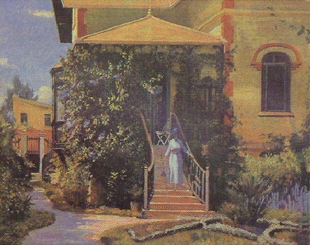 Order Paintings Reproductions Laforge family`s house, 1912 by Alfredo Andersen (1869-1935) | ArtsDot.com