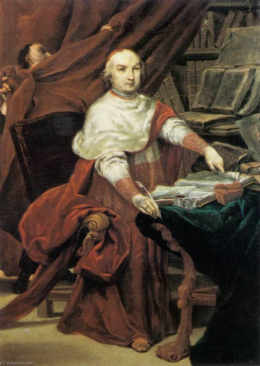 Order Oil Painting Replica English Cardinal Prospero Lambertini, 1740 by Giuseppe Maria Crespi (1665-1747, Italy) | ArtsDot.com