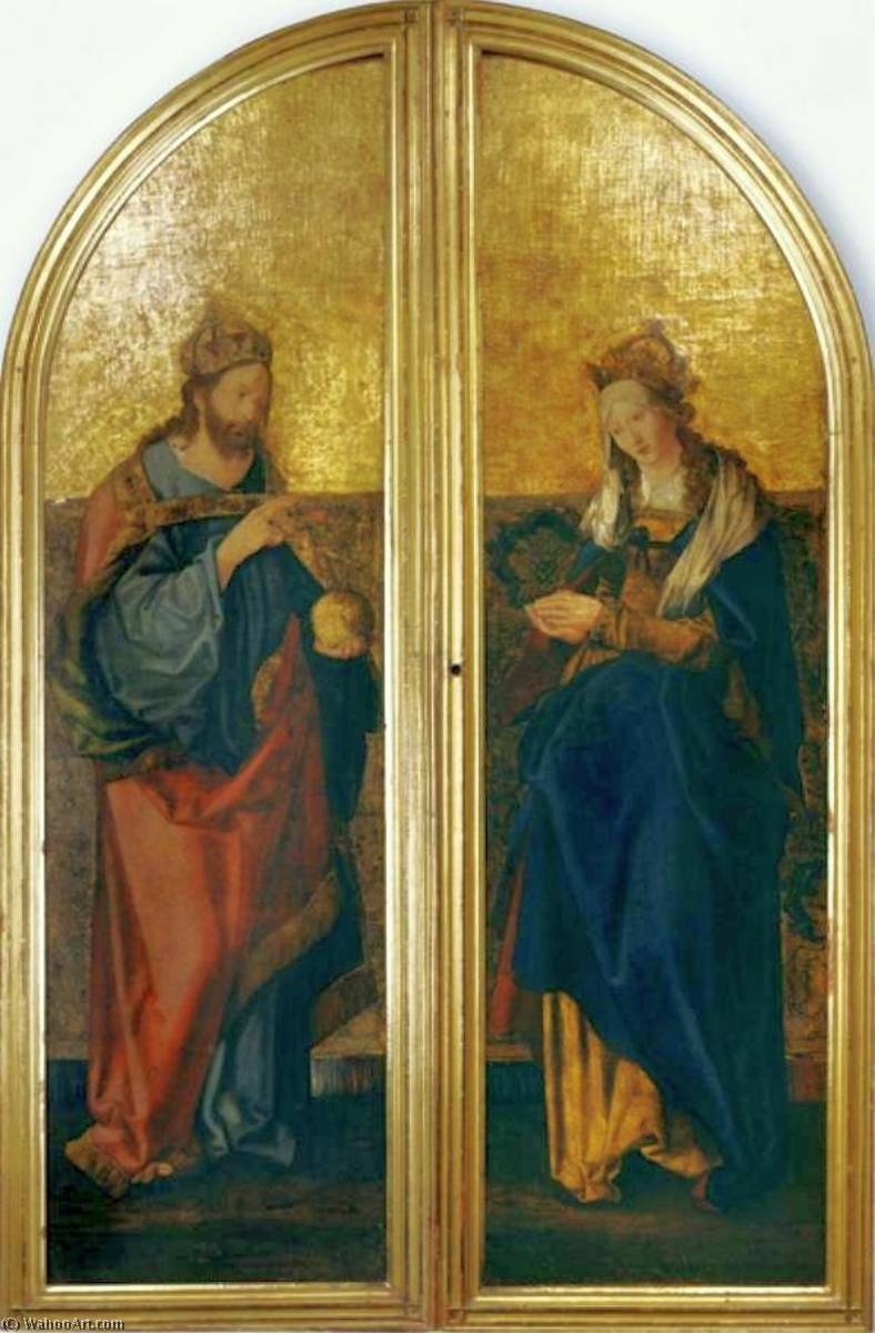 Order Oil Painting Replica Christus Rex and Maria Regina, 1518 by Hans Süss Von Kulmbach (1480-1522, Germany) | ArtsDot.com
