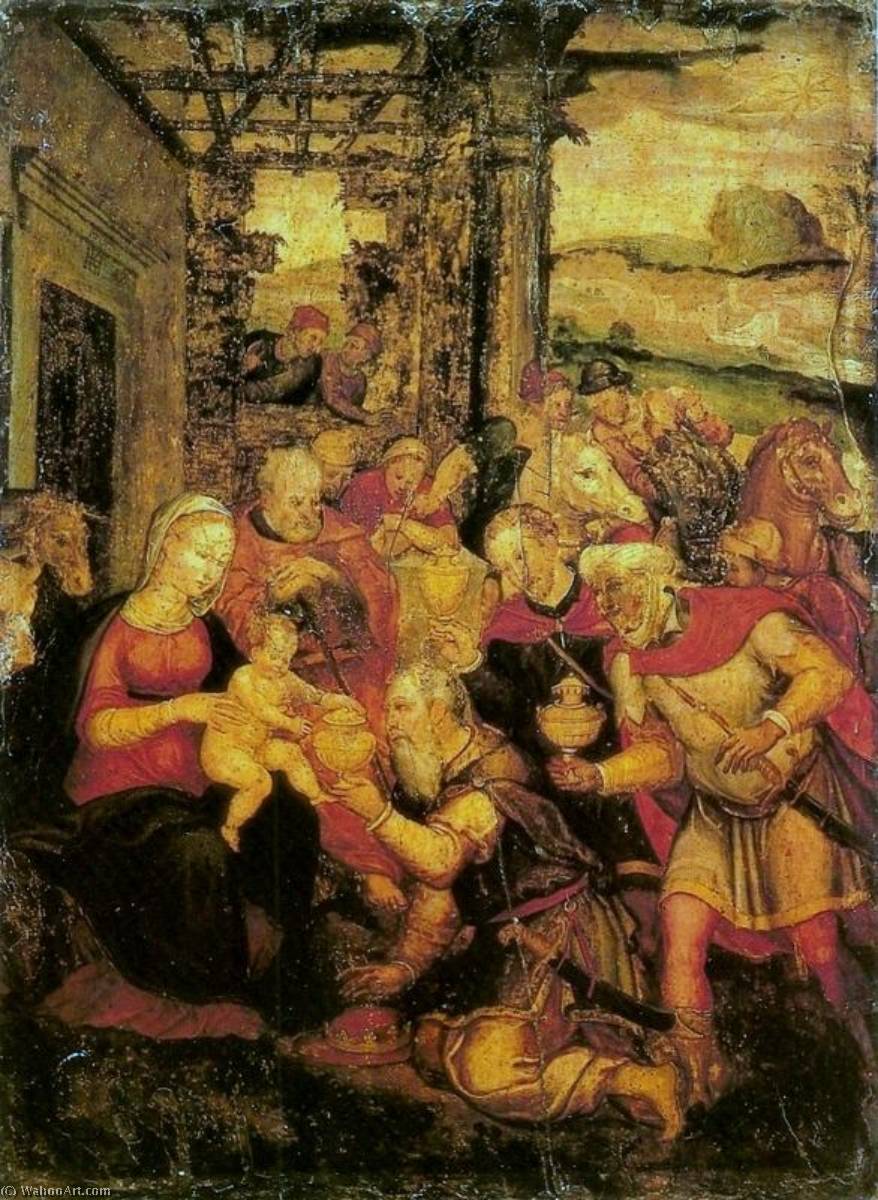 Order Oil Painting Replica The Adoration of the Magi by Hans Süss Von Kulmbach (1480-1522, Germany) | ArtsDot.com