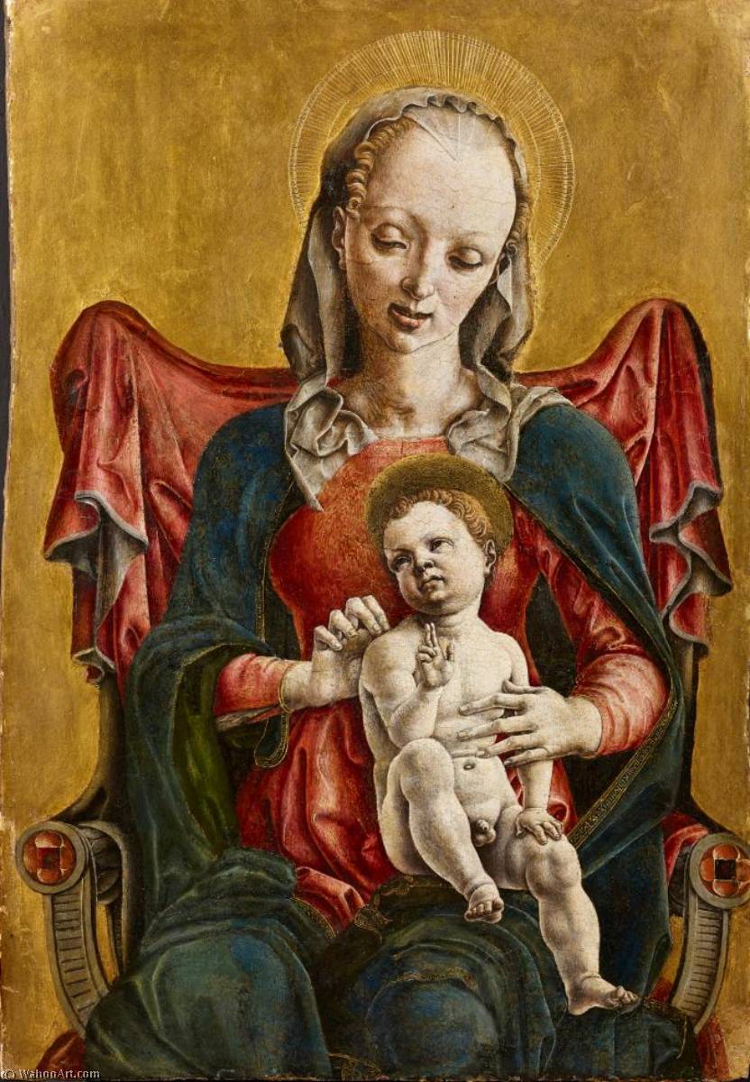 Order Oil Painting Replica Deutsch Madonna, 1475 by Cosmè Tura (1430-1495, Italy) | ArtsDot.com