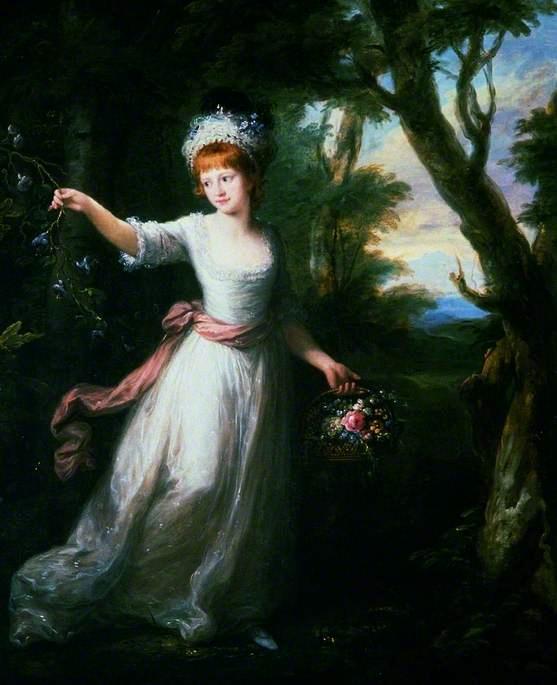 Order Art Reproductions Henrietta Laura Pulteney, 1777 by Angelica Kauffman (Maria Anna Angelika) | ArtsDot.com