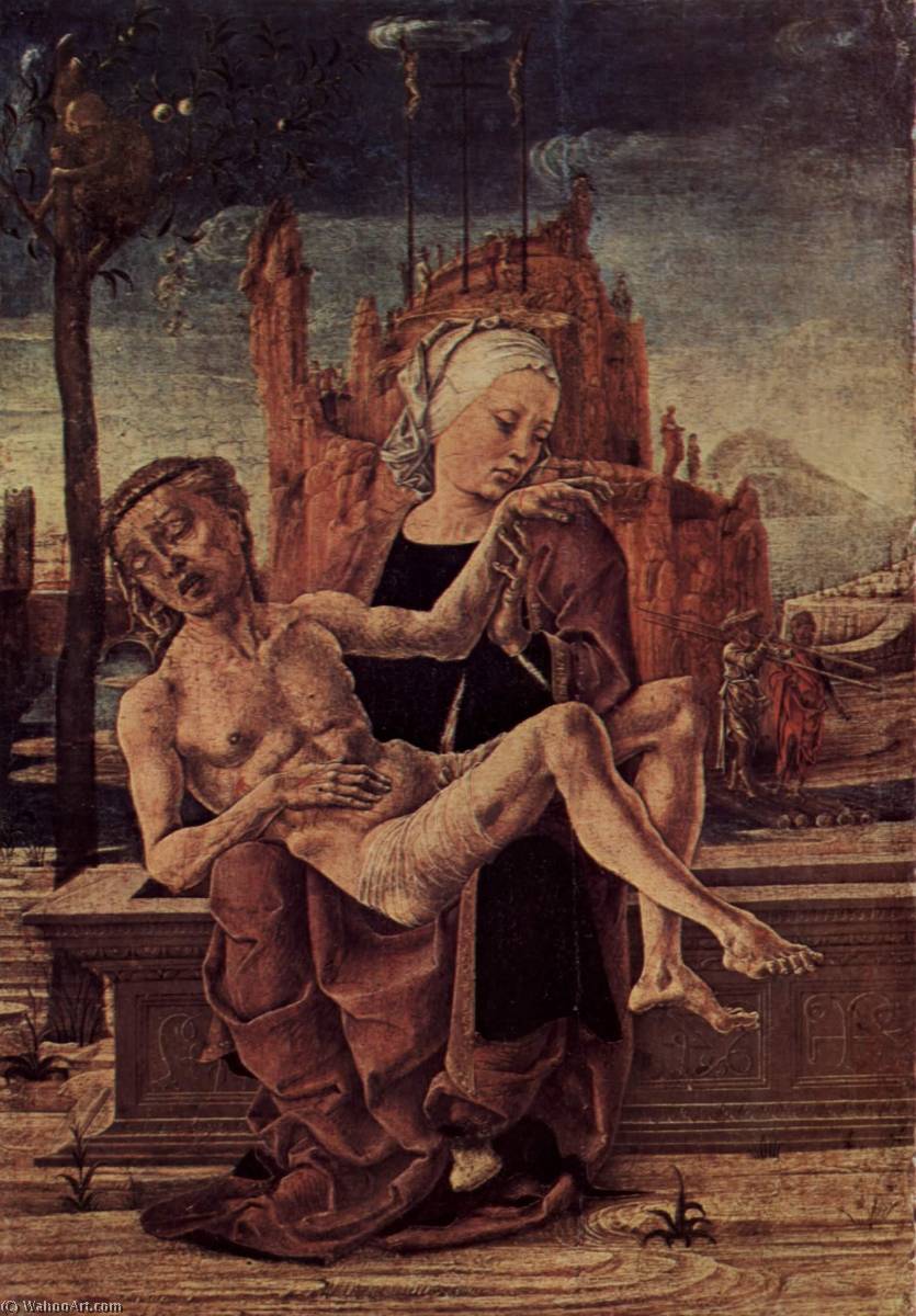 顺序 畫複製 Italyo Pietà 。, 1460 通过 Cosmè Tura (1430-1495, Italy) | ArtsDot.com